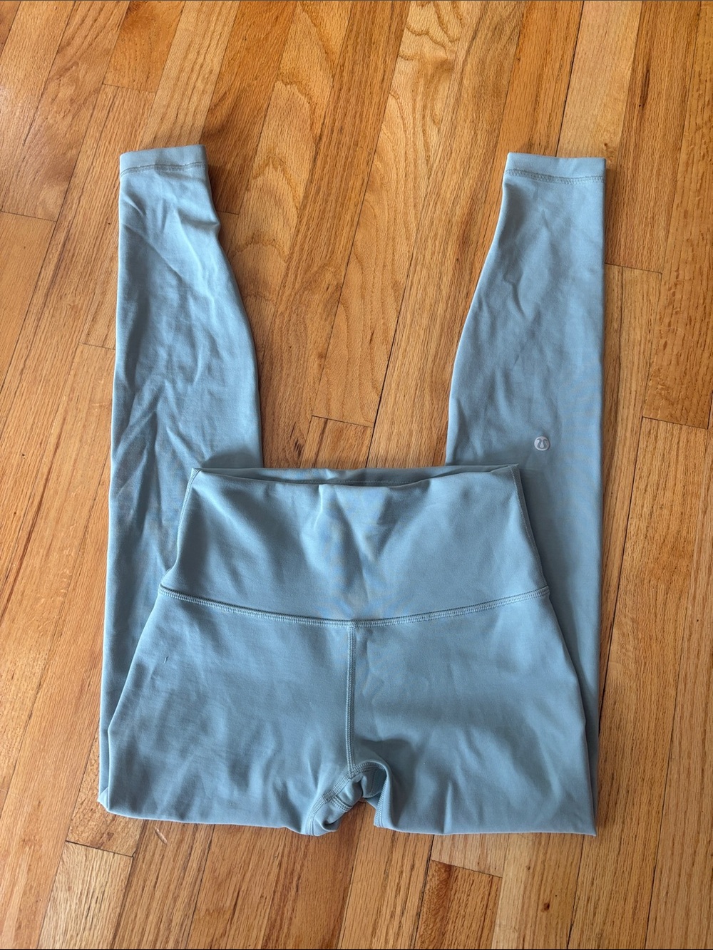 Lululemon High-Waist Light Green Performance Leggings